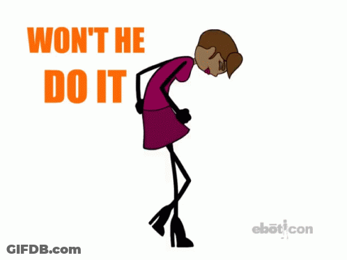 Woman Saying Won T He Do It GIF