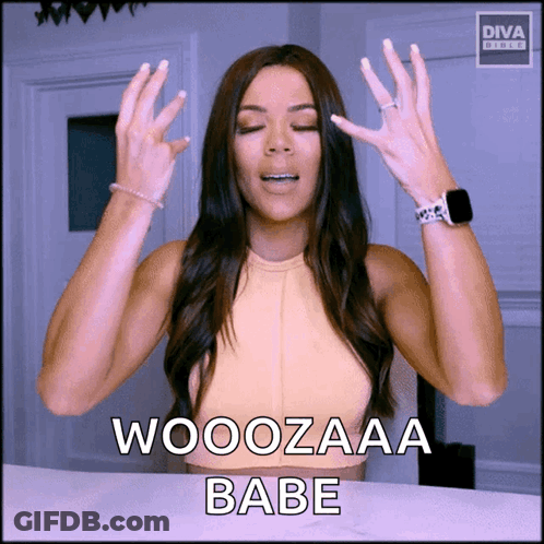 Woman Saying Wooozaa Babe GIF