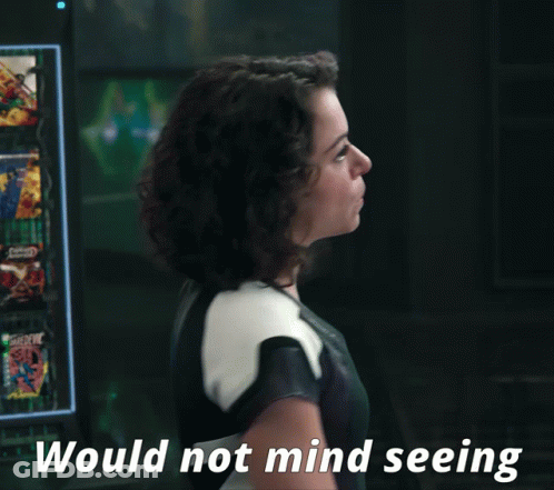 Woman Saying Would Not Mind Seeing GIF