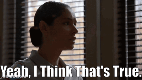 Woman Saying Yeah I Think That's True GIF