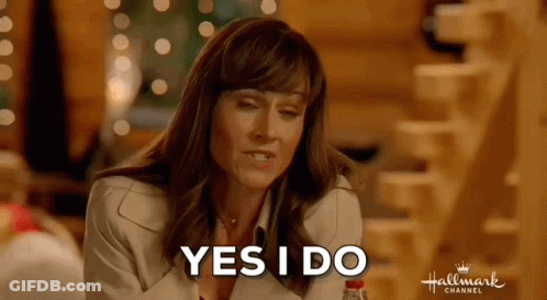 Woman Saying Yes I Do GIF