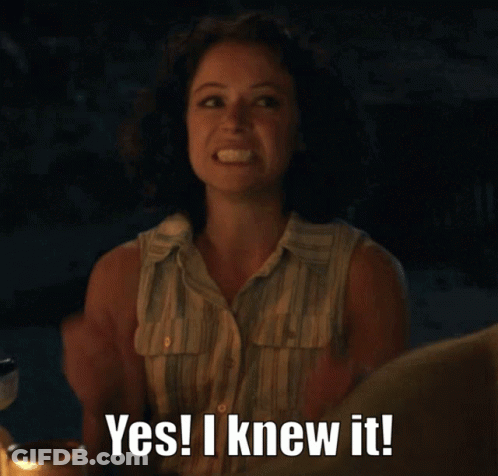 Woman Saying Yes I Knew It With Beer Can GIF