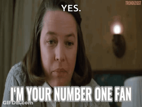 Woman Saying Yes I'm Your Number One Fan GIF