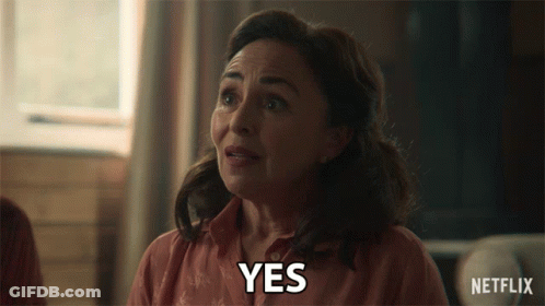 Woman Saying Yes In Netflix Advertisement GIF