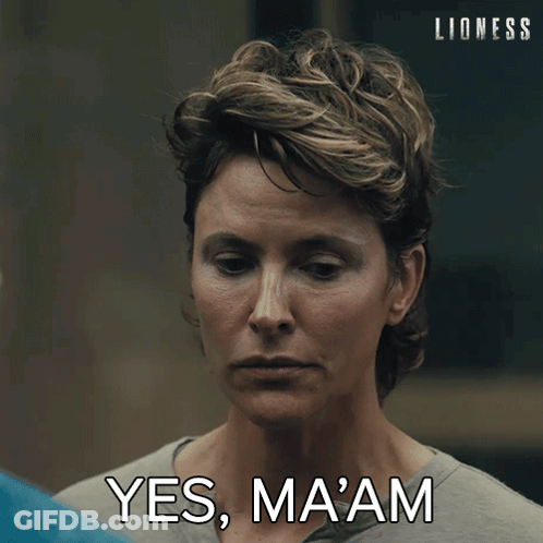 Woman Saying Yes Ma Am Blurred Photo GIF