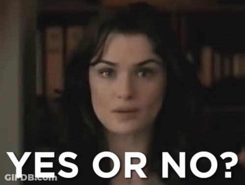 Woman Saying Yes Or No GIF