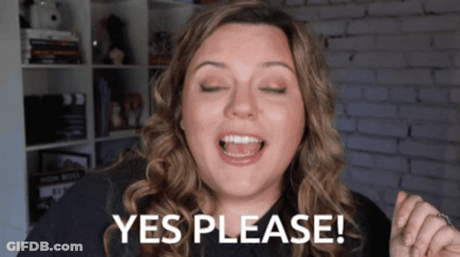 Woman Saying Yes Please GIF