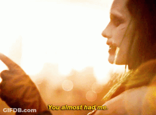 Woman Saying You Almost Had Me Pointing GIF