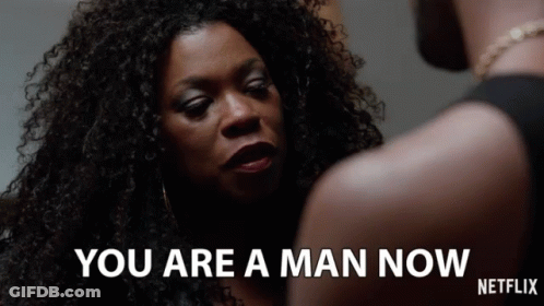 Woman Saying You Are A Man Now GIF