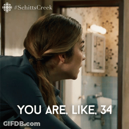 Woman Saying You Are Like 34 GIF