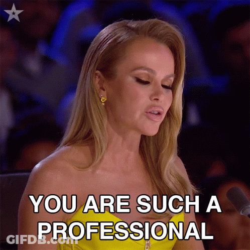 Woman Saying You Are Such A Professional GIF