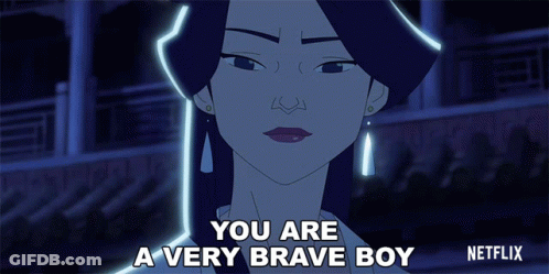 Woman Saying You Are Very Brave Boy Netflix GIF