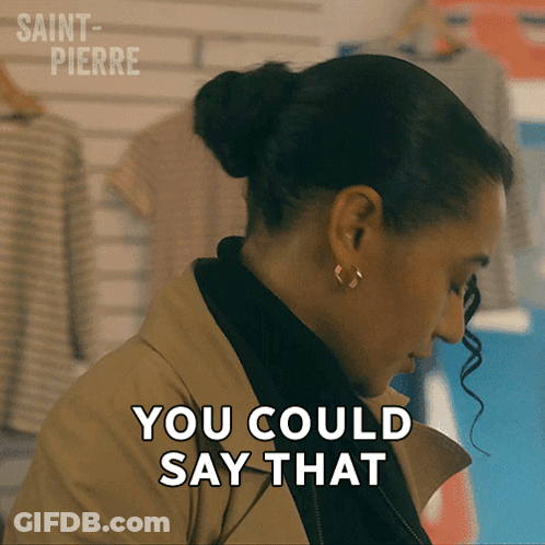 Woman Saying You Could Say That With Earrings GIF