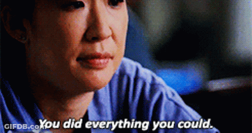 Woman Saying You Did Everything You Could GIF