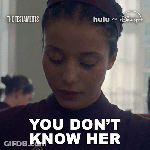 Woman Saying You Don't Know Her Disney Ad GIF