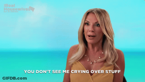 Woman Saying You Don't See Me Crying GIF