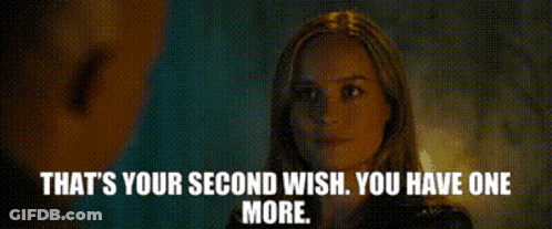 Woman Saying You Have One More Wish GIF