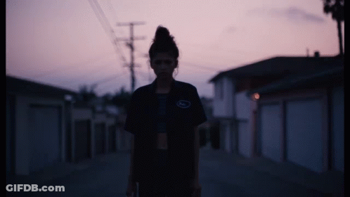 Woman Saying You Know He Loves You Pink Letters GIF