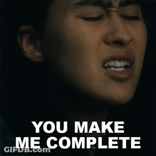 Woman Saying You Make Me Complete GIF