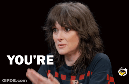 Woman Saying You're A GIF