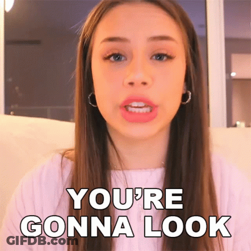 Woman Saying You're Gonna Look With Hoop Earrings GIF