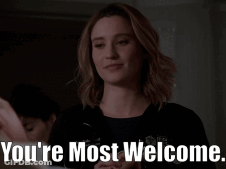 Woman Saying You're Most Welcome GIF