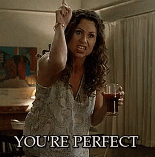 Woman Saying You're Perfect GIF