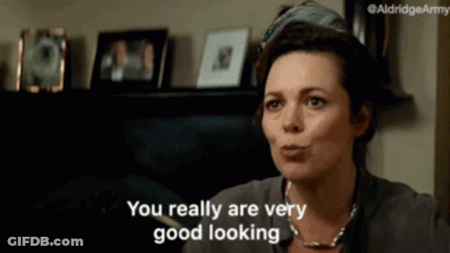 Woman Saying You Really Are Very Good Looking GIF