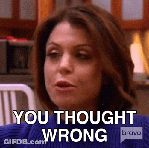 Woman Saying You Thought Wrong GIF