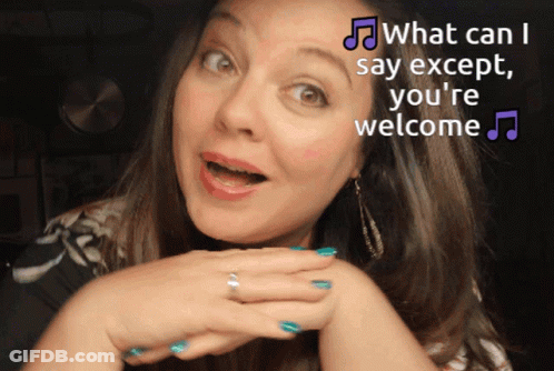 Woman Saying Youre Welcome GIF