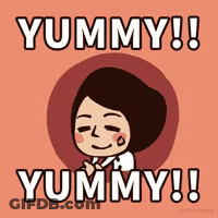 Woman Saying Yummy Yummy GIF