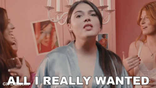 Woman Says All I Really Wanted Surrounded By Women GIF