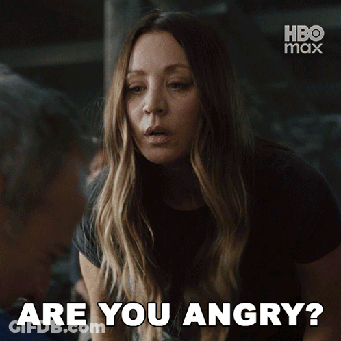 Woman Says Are You Angry HBO Max GIF