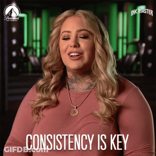 Woman Says Consistency Is Key On Screen GIF