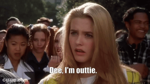 Woman Says Dee I'm Outtie GIF