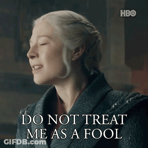 Woman Says Do Not Treat Me As A Fool GIF