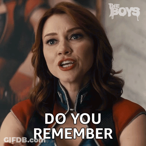 Woman Says Do You Remember In Front Of The Boys Poster GIF