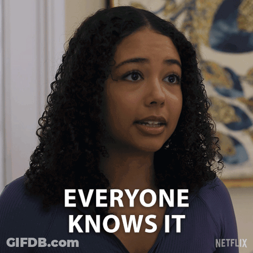 Woman Says Everyone Knows It Netflix Ad GIF