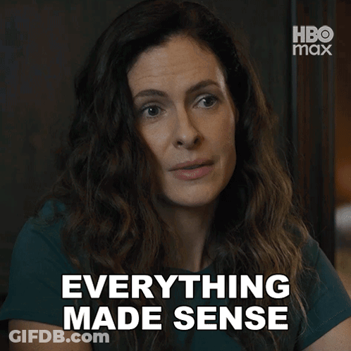 Woman Says Everything Made Sense In HBO Max Ad GIF