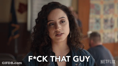 Woman Says F*Ck That Guy Netflix Advertisement GIF