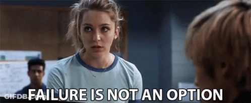Woman Says Failure Is Not An Option To Another Woman GIF