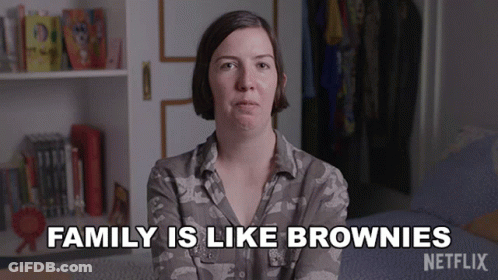Woman Says Family Is Like Brownies Netflix Ad GIF
