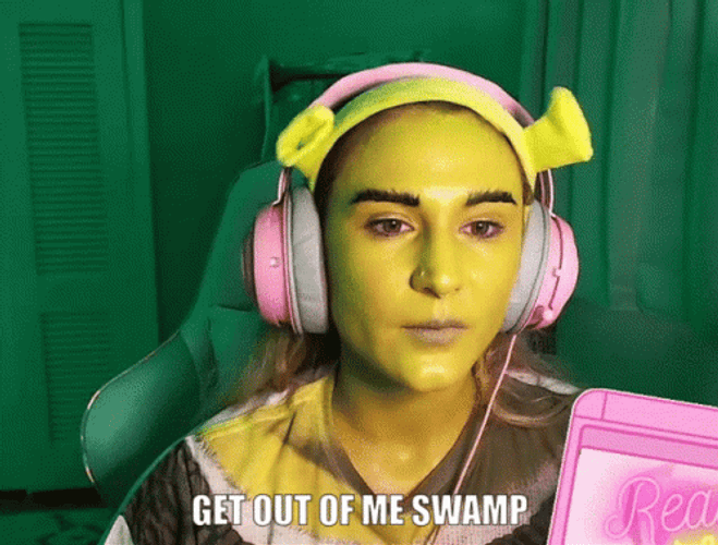 Woman Says Get Out Of Me Swamp GIF