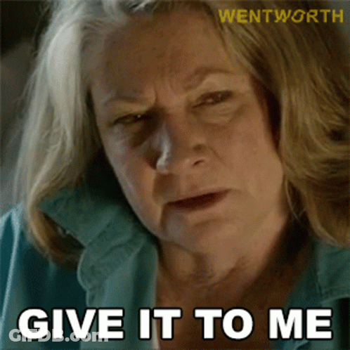 Woman Says Give It To Me Wentworth Watermark GIF
