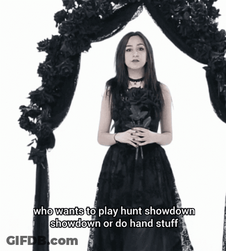 Woman Says Hunt Showdown Or Hand Stuff GIF