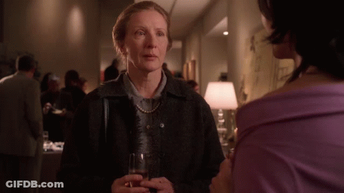 Woman Says I Am 7 Million Years Old Holding Drink GIF
