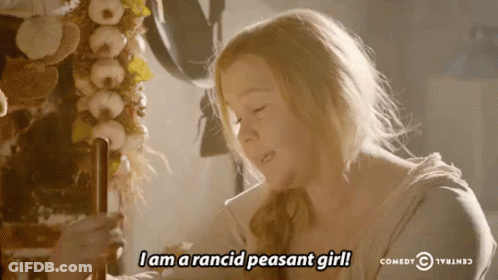 Woman Says I Am A Rancid Peasant Girl Comedy Central Ad GIF