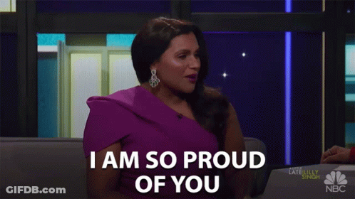 Woman Says I Am So Proud Of You GIF