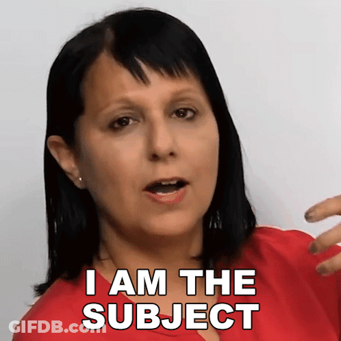 Woman Says I Am The Subject GIF