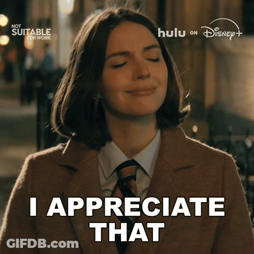 Woman Says I Appreciate That In Front Of Disney Logo GIF